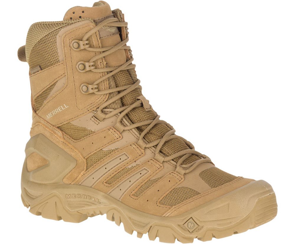 Botas Senhora - Merrell Strongfield Tactical 8" Waterproof - Caqui - TUF073624